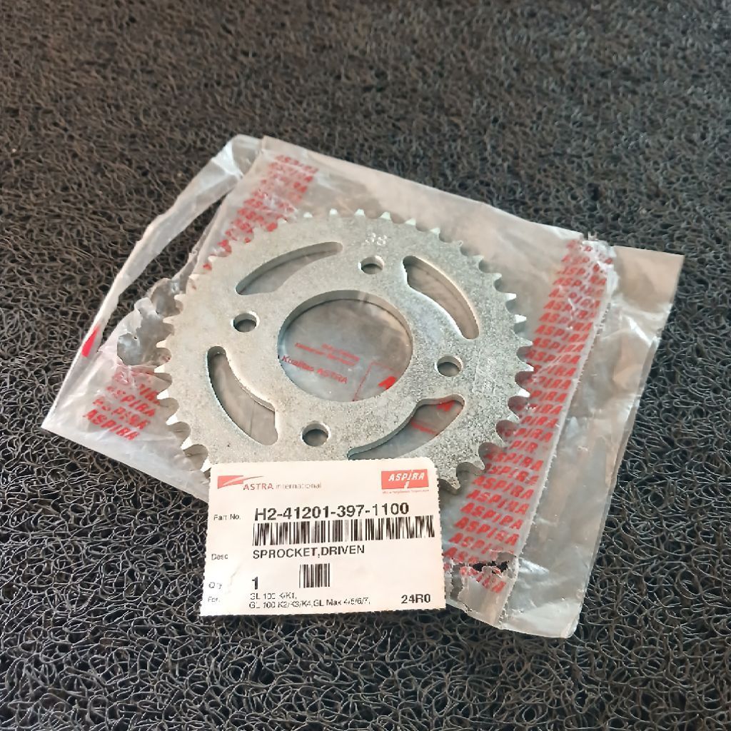 Gir Gear Belakang 38T Honda Gl 100 Gl Max Original Aspira