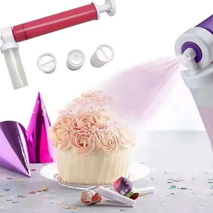 Cake Spray Gun Set Penghias Kue Penyemprot Kue Air Brush Cake Kue
