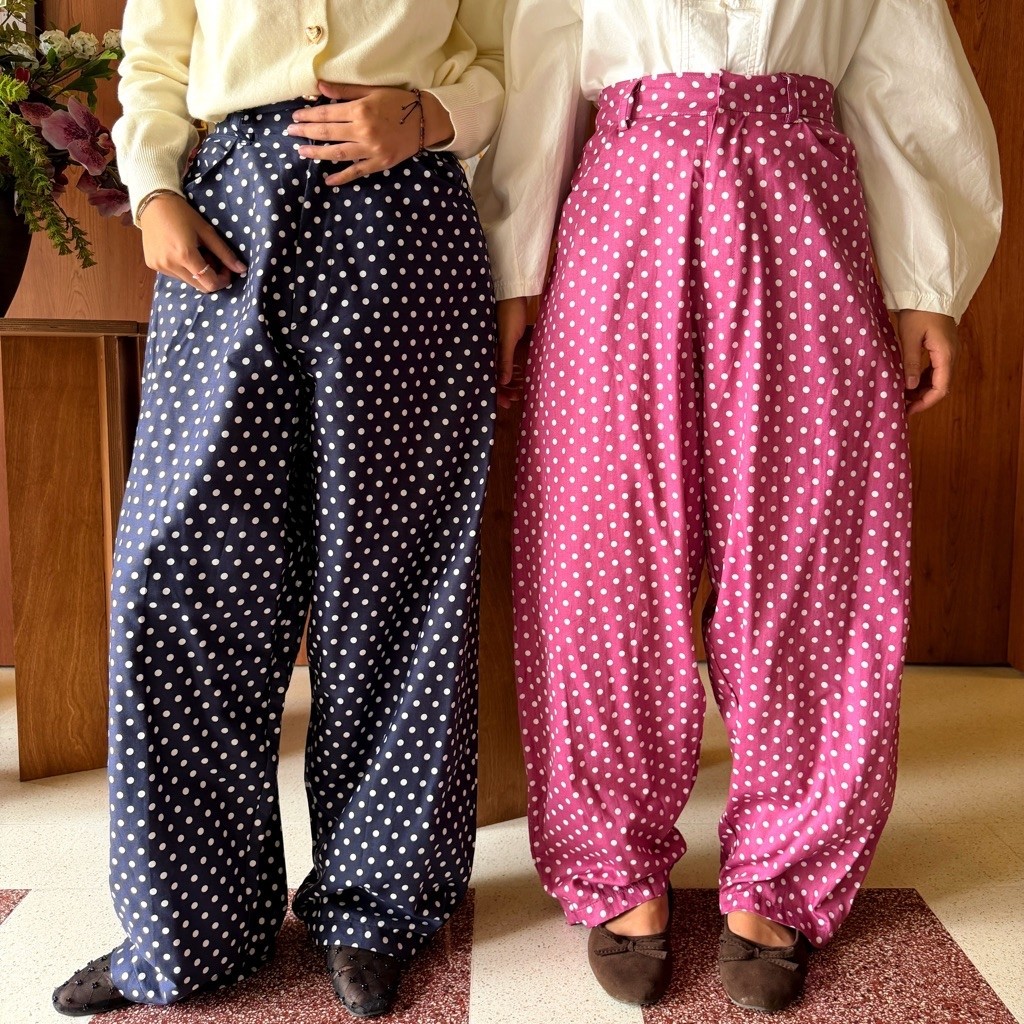 Dottie Barrel Pants  / Celana Barrel / Barrel Pants / Celana Panjang / Polkadot