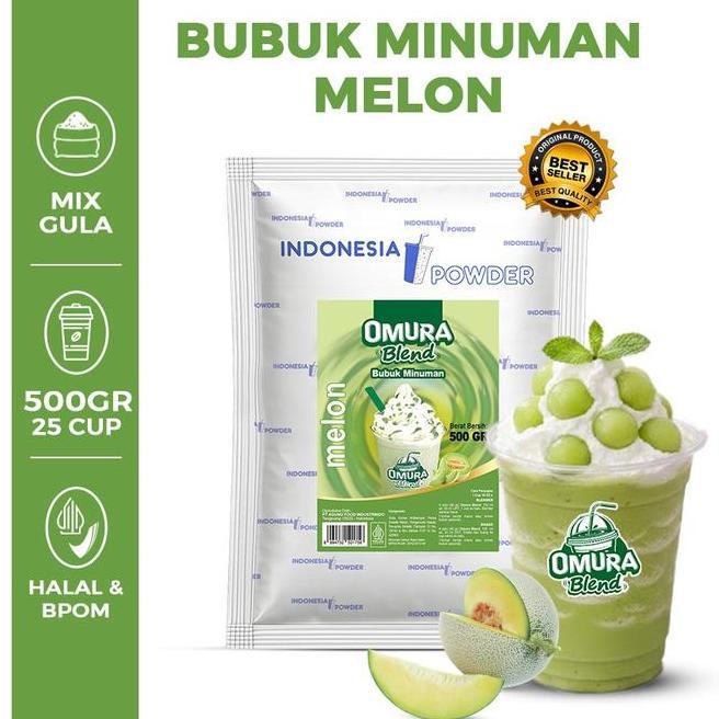 Omura Blend Bubuk Minuman Rasa Melon Powder Drink Gr Omura Powder