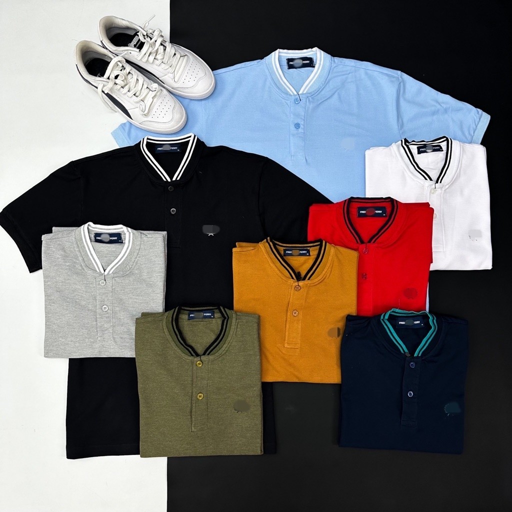 Kaos Bomber Collar Pique Polo Shirts (5 Colours)