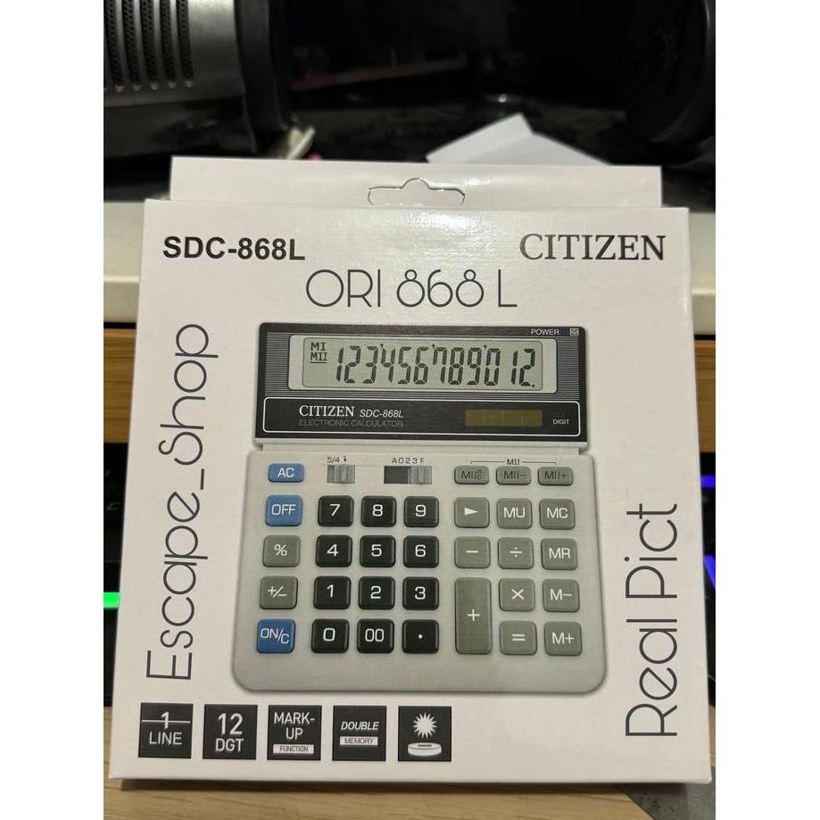 ORIGINAL Kalkulator Citizen type SDC 868 L - Citizen SDC 868 L ORI