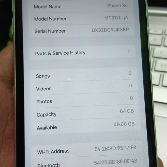 IPHONE XR 64 WHITE BYPASS