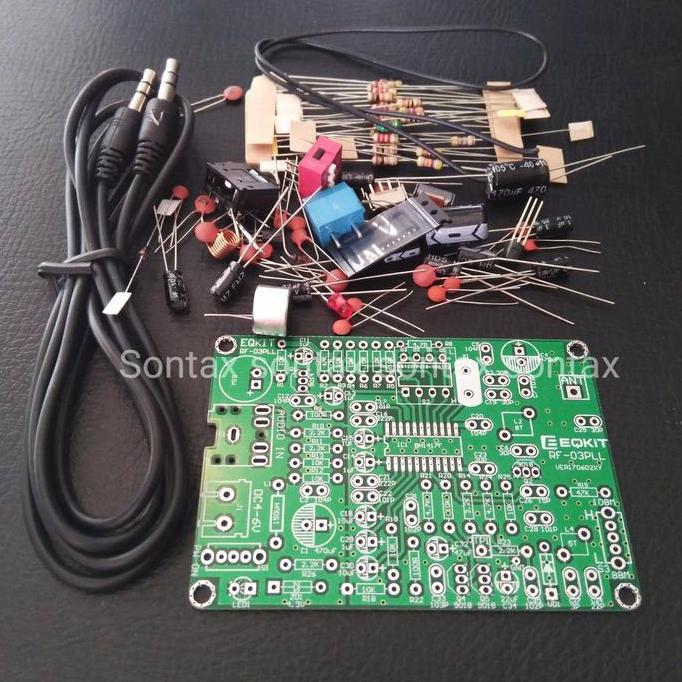PCB KIT TRANSMITTER PEMANCAR FM 87 - 108 MHZ STEREO MIC WIRELESS PLL STX79