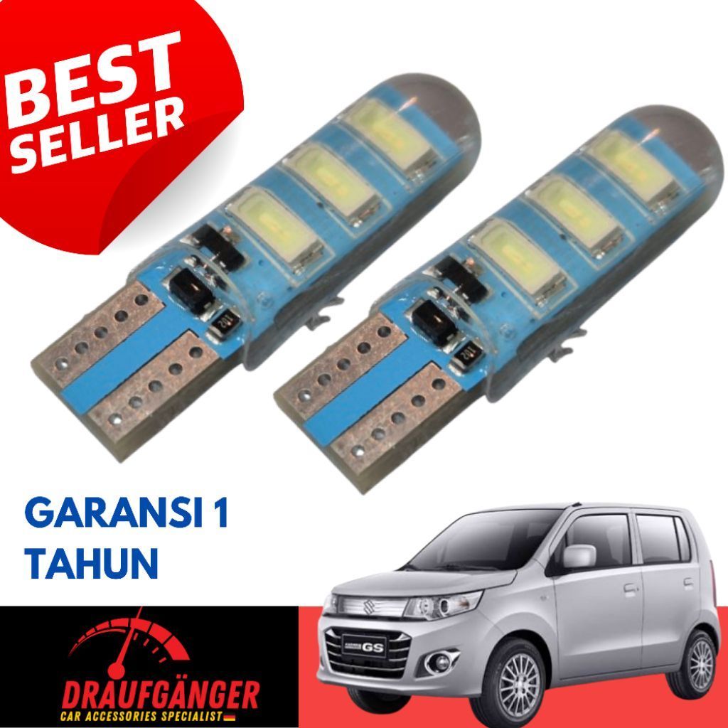 LED Lampu Senja Karimun Wagon R Isi 2pcs Socket T10 21Watt 12v Blue Ice Garansi 1 Tahun PnP Karimun 