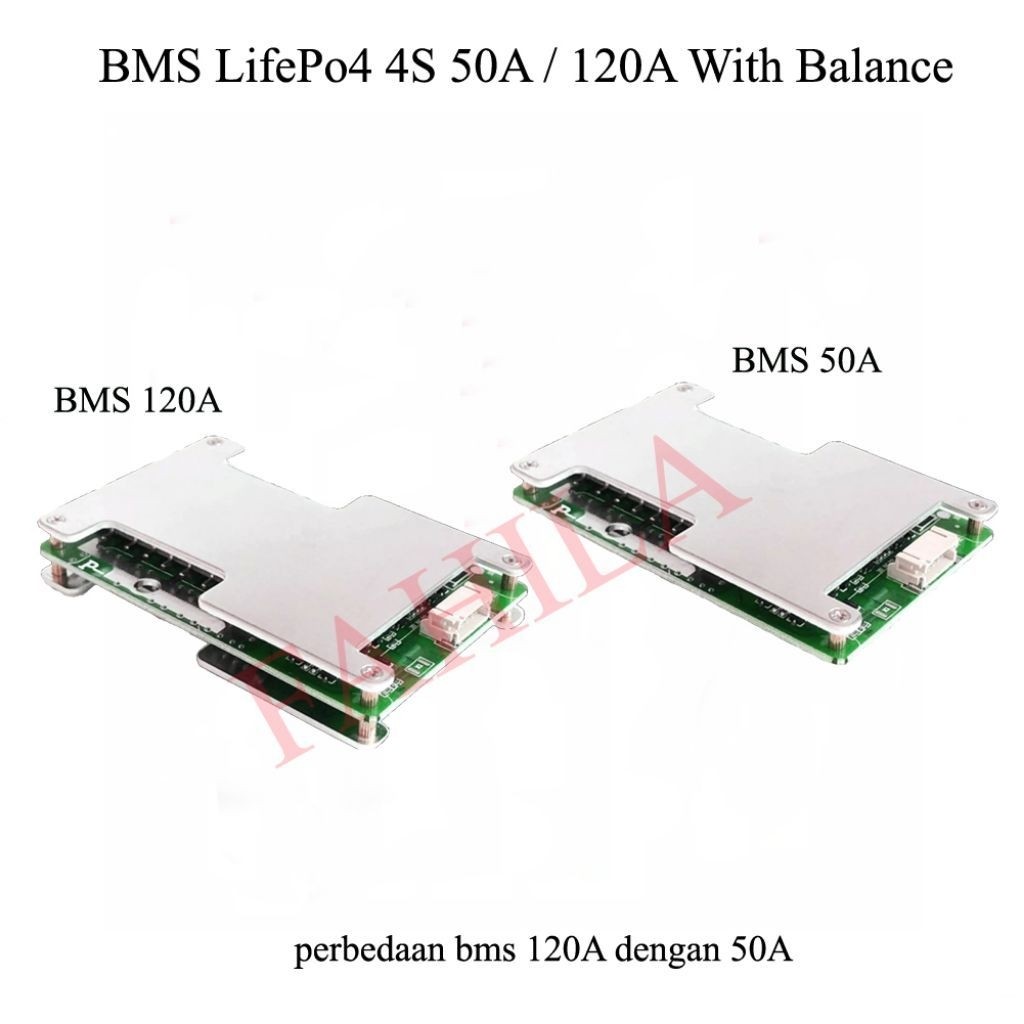 Bms Lifepo4 4S 120A 50A BMS Lifepo4