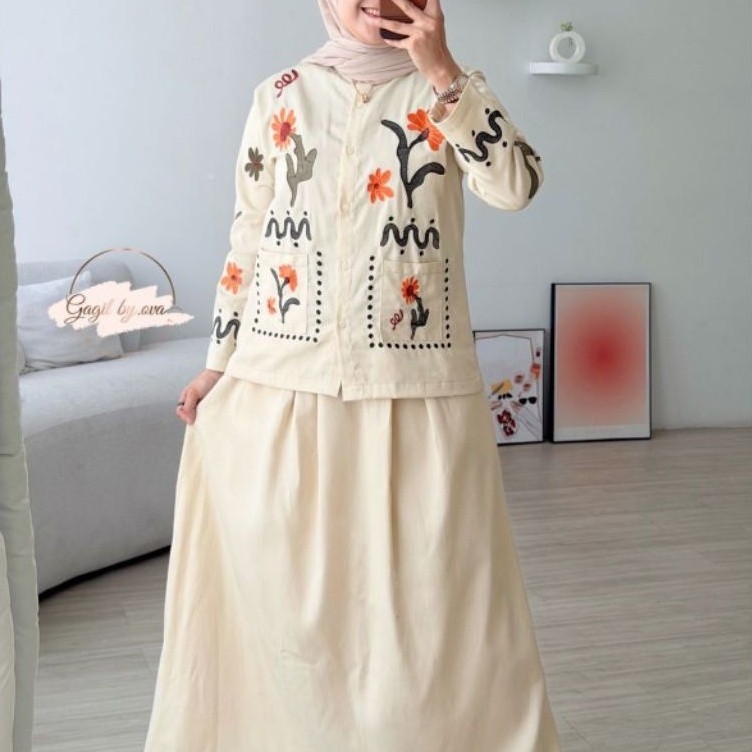 Ginka Set rok by Gagil Original - Dress dengan Bahan Loewe denim