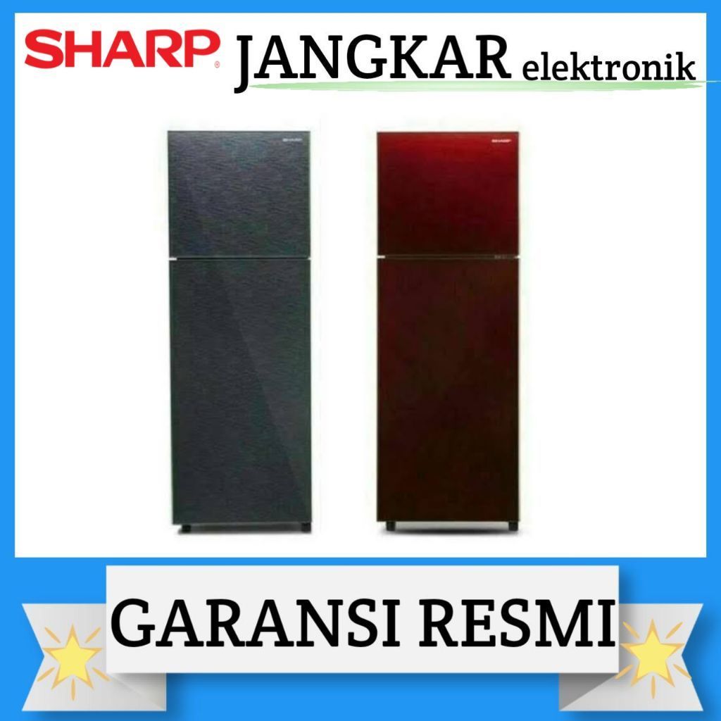 KULKAS SHARP 2PINTU SJ-326XGMR/SHARP KULKAS 2PINTU SJ-326XGMR GARANSI RESMI