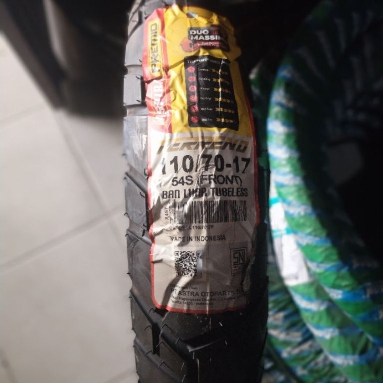 Aspira premio ban luar roda ban ukuran 110/70 ring 17 tubles bonus dop tubles