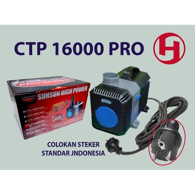 Amphibious Pump Sunsun Ctp 16000 Pompa Kolam Ikan Ctp-16000 Pompa Sirkulasi Aquarium