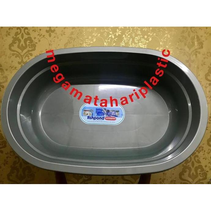 Kolam Bak Ikan Kura Turtle Tortoise Fishpond Serbaguna Silver