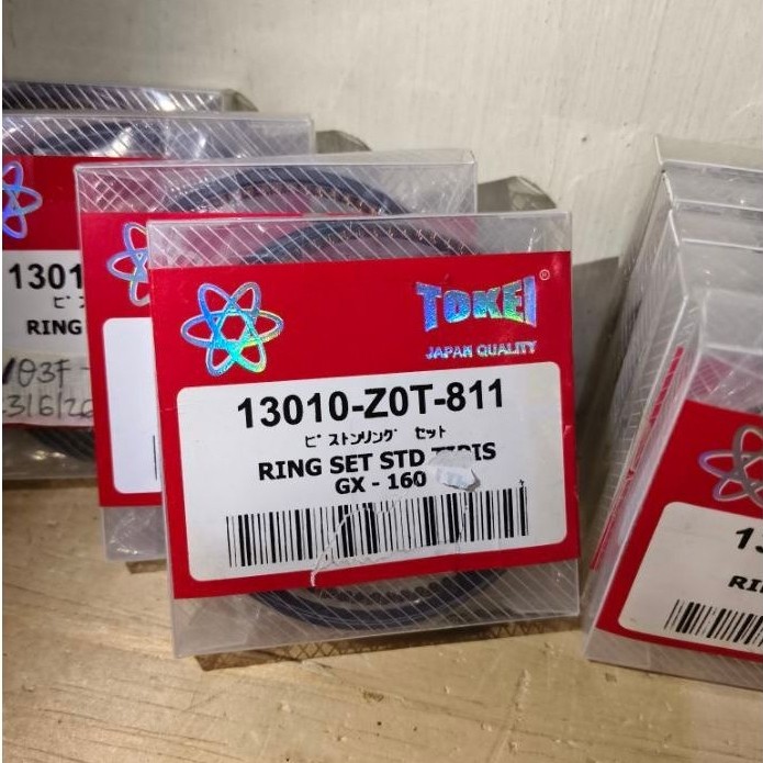 Ring piston GX160 std TOKEI.Ring seher gx160 gx200