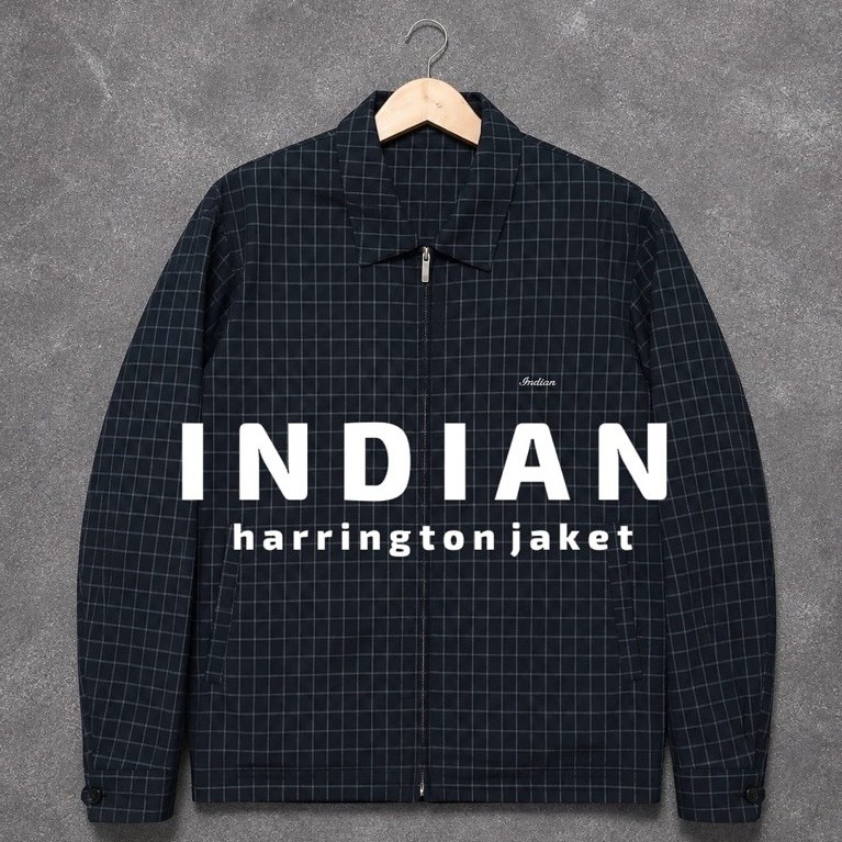 JAKET HARINGTON INDIAN BAHAN KATUN LINEN BEKAS SECOND PRELOVED