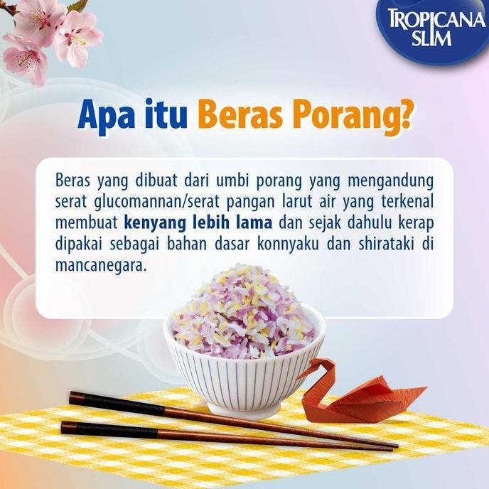 NEW Beras Porang 1kg Series: Tropicana Slim Beras Porang Instant / Beras Porang Golden Ube Supermix 