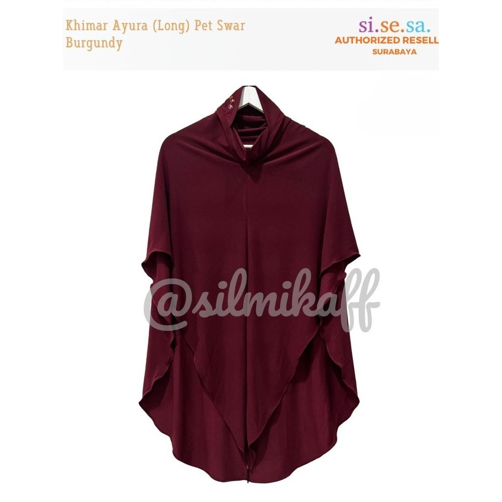 [SILMIKAFF] Sisesa Khimar Ayura Long PET SWAR Gamis Syari Original Hijab jilbab Original Asli Premiu