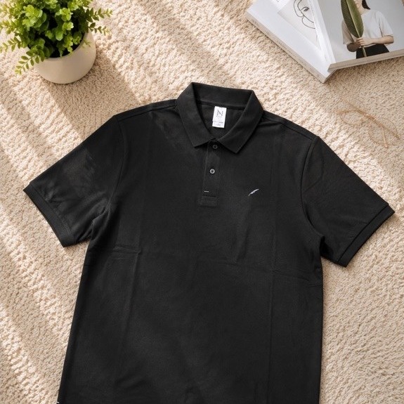 Kaos Polo Pria Nitrogen Polos Lengan Pendek