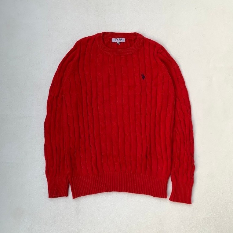CABLE KNIT POLO USPA ASN