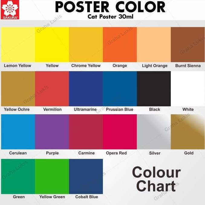 ORI Cat Poster - SAKURA POSTER COLOURS 30ML
