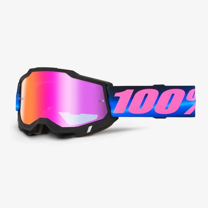 Goggle 100% Accuri 2 Superdome Dark Red Mirror / Kacamata Motocross Original