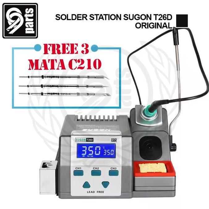 Solder Station Sugon T26D FREE 3 Mata Solder Sugon C210 / Soldering Station Sugon T26D