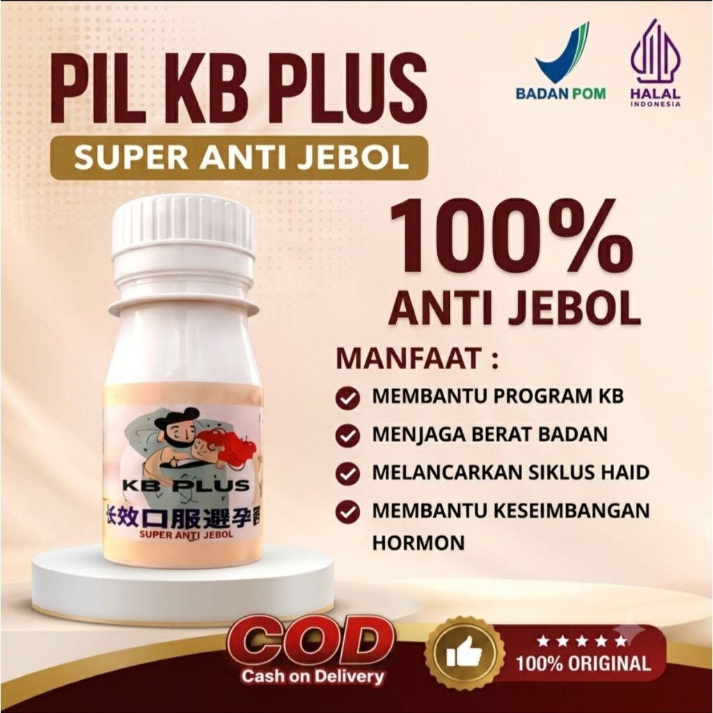 TERLARIS PIL KB PLUS TIDAK BIKIN GENDUT SATU BULAN SATU KALI ORIGINAL