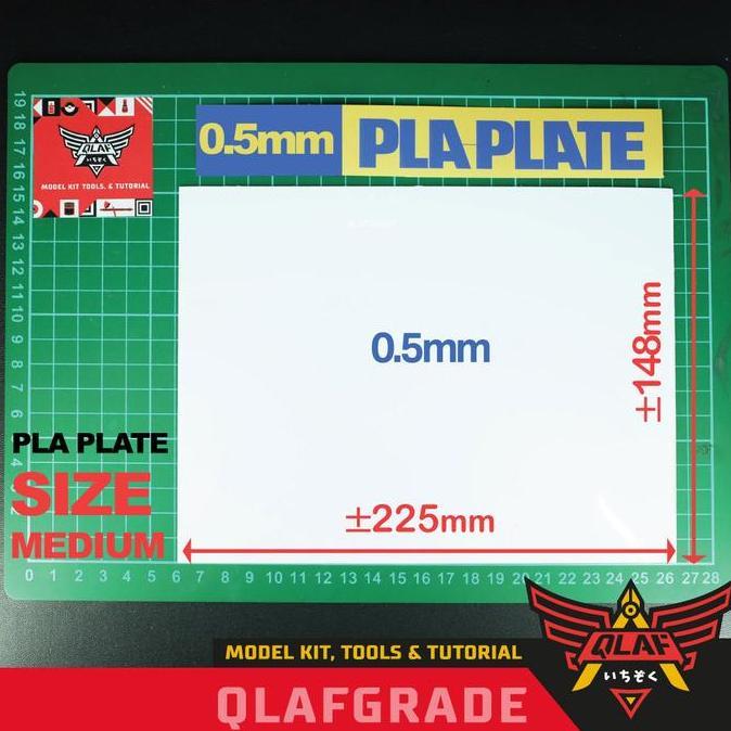 ORI PLA PLATE 0.5mm SIZE M SHEET lembaran custom gundam model kit