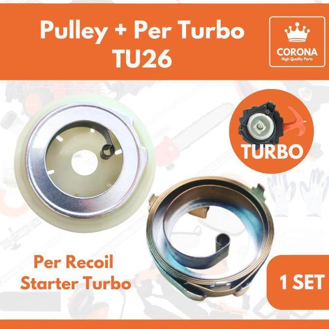 PER RECOIL STARTER TU26 BINTANG TURBO REWIND SPRING TARIKAN ENGKOL MESIN SPRAYER SEMPROT HAMA 2TAK