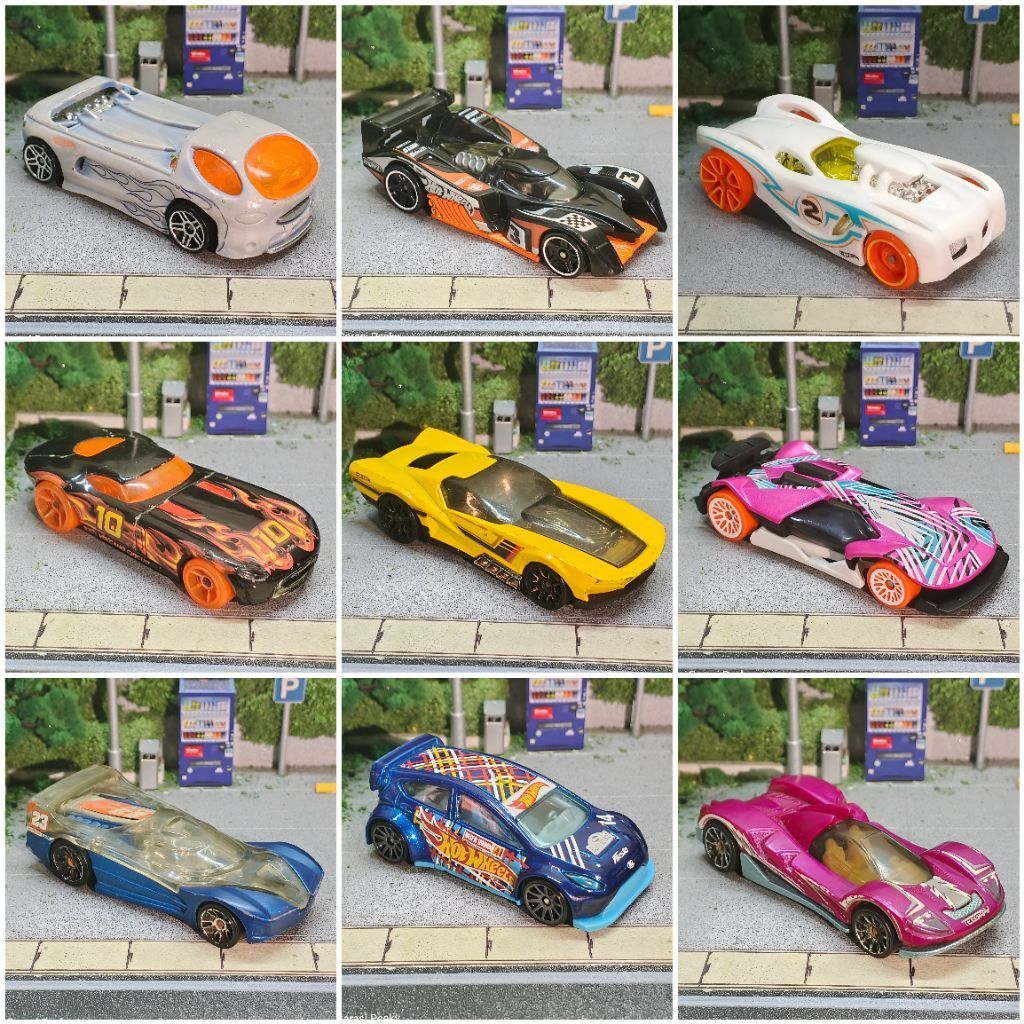 Diecast Hot Wheels LOOSE batch 01 (deora II, 24 ours, 16 angels, cyber speeder, fast felion, spin ki