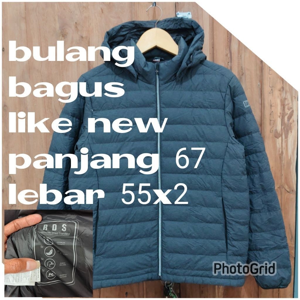 jaket gunung outdoor Puffer gelembung winter salju bulang bulu angsa ultraligh kolping