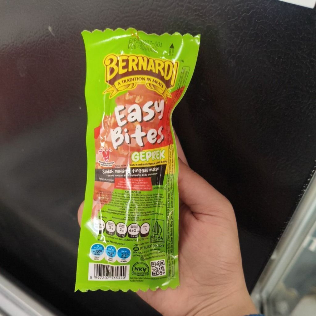 PROMO Bernardi Easy Bites Rasa Geprek Sosis Siap Makan
