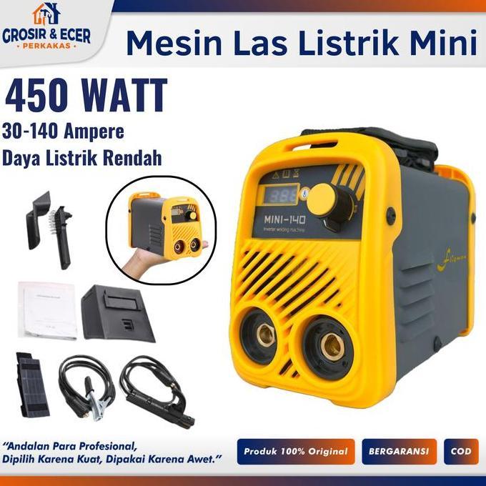 Mesin Las Mini 450 Watt Hemat Listrik - Mesin Las Listrik Mini Igbt 140 Inverter Welding Machine - M