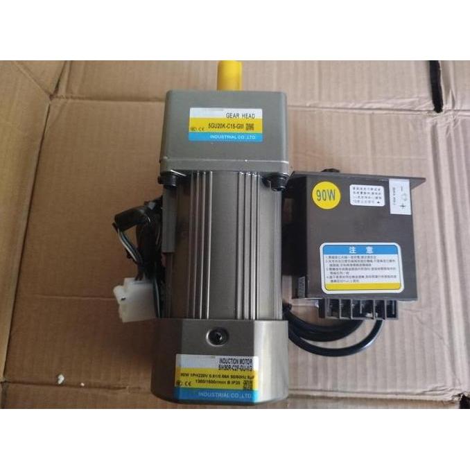 Ac Motor Gearbox  220V 90W  Variable Speed Control 1 Phase
