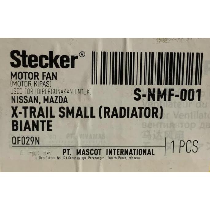 Motor Fan Radiator - Xtrail T30 / Serena C24