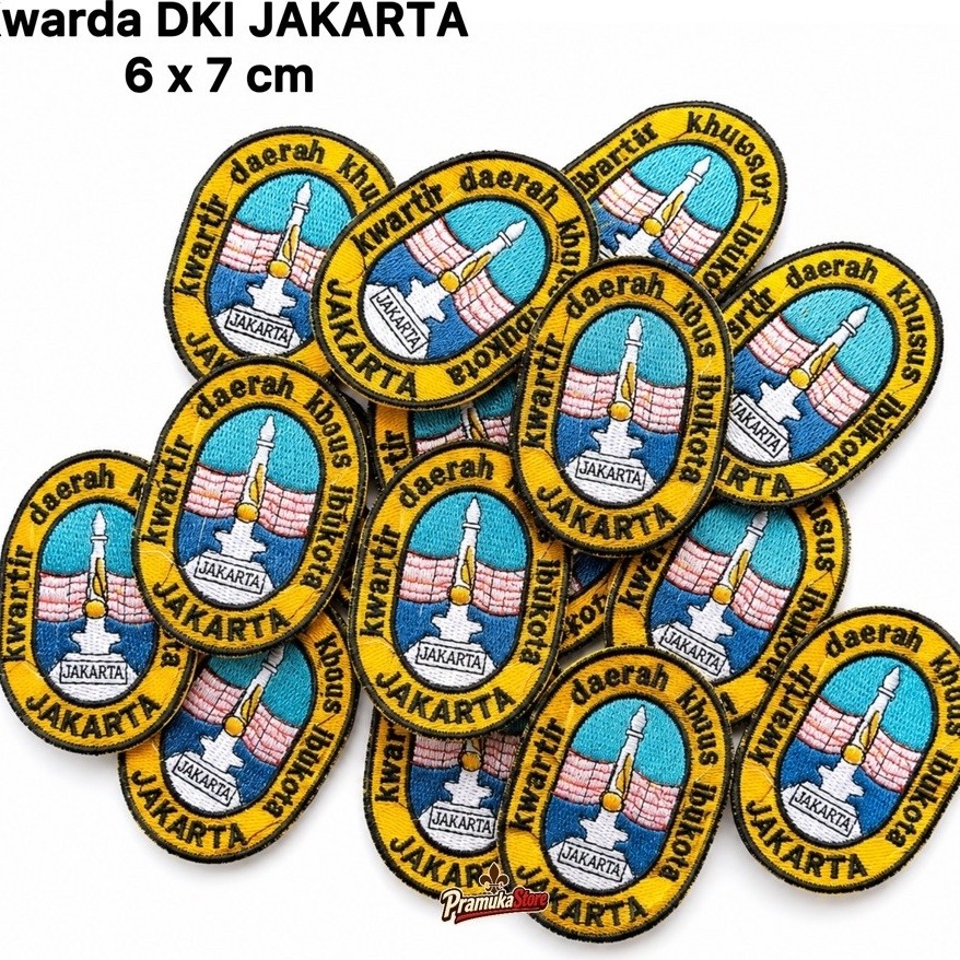 Badge Kwarda DKI Jakarta Bordir / Logo DKI Jakarta
