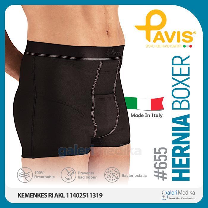 Pavis 655 Erniaboxer - Celana Hernia Dewasa Premium Itali Hernia Boxer - L