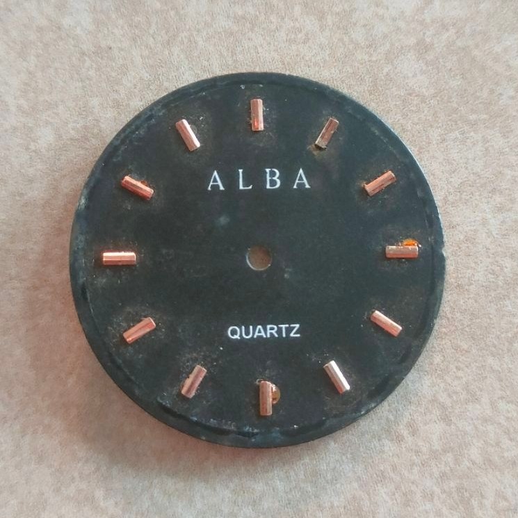 dial arloji alba ukuran 30.mm no 30 second