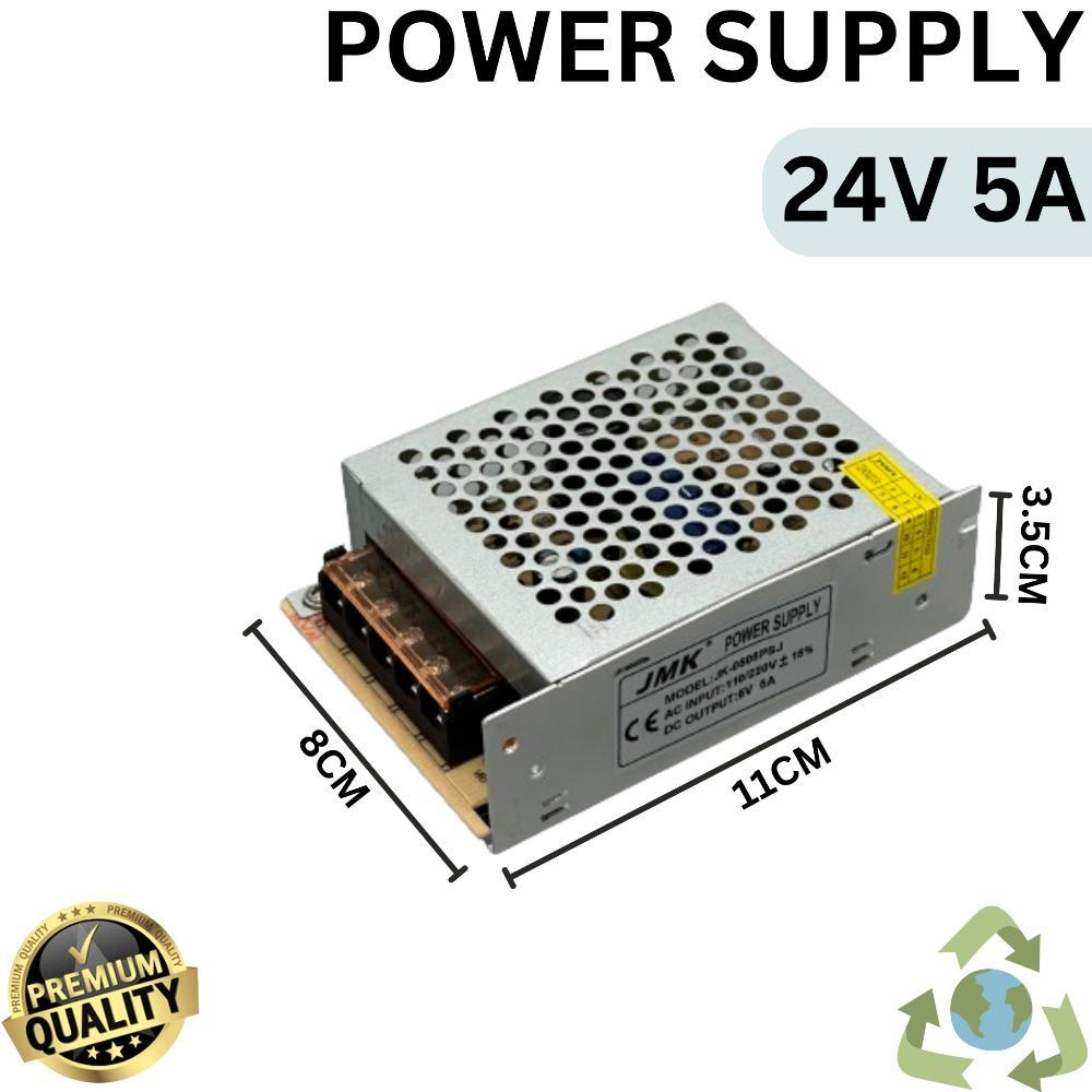 POWER SUPPLY 24V 5A / 24V 10A ADAPTOR ELEKTRONIK LAPTOP TRAFO SWITCHING DC 24V-5A / 24V-10A UNTUK CC