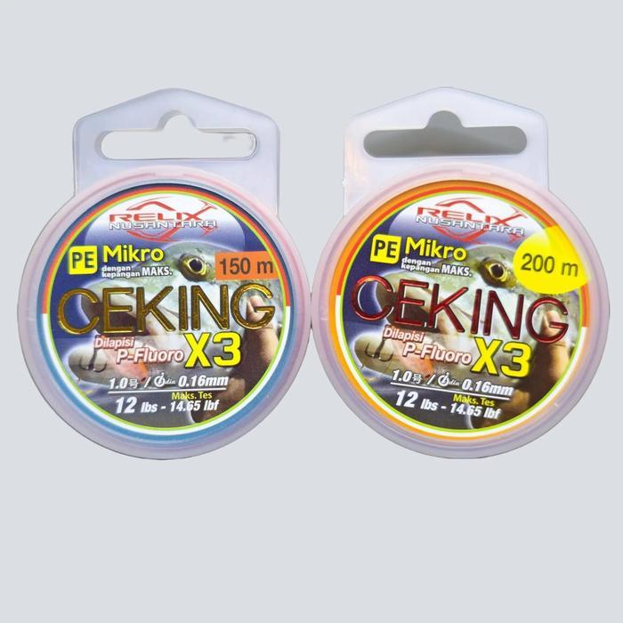Senar PE Ceking 150 Meter PE Ceking 200 Meter PE Relix Nusantara - PE 0.6 - 150 Meter