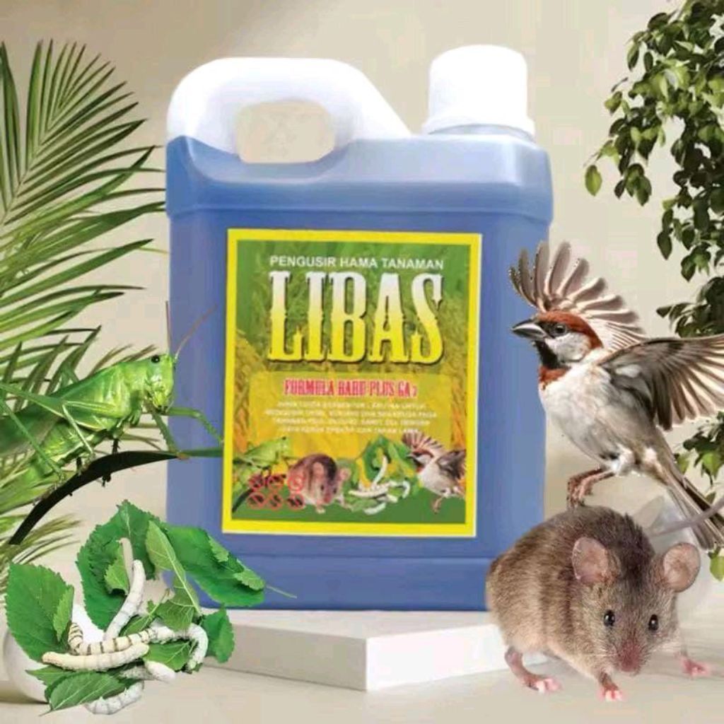 LIBAS 1 Liter Pestisida Insektisida Pembasmi Hama Tanaman Racun Tikus Belalang Ulat