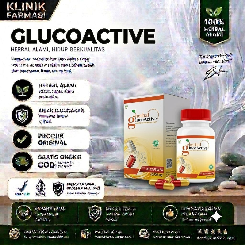 GlucoActive Asli Obat Kencing Manis Diabetes - Herbal GlucoActive Asli Obat Diabetes
