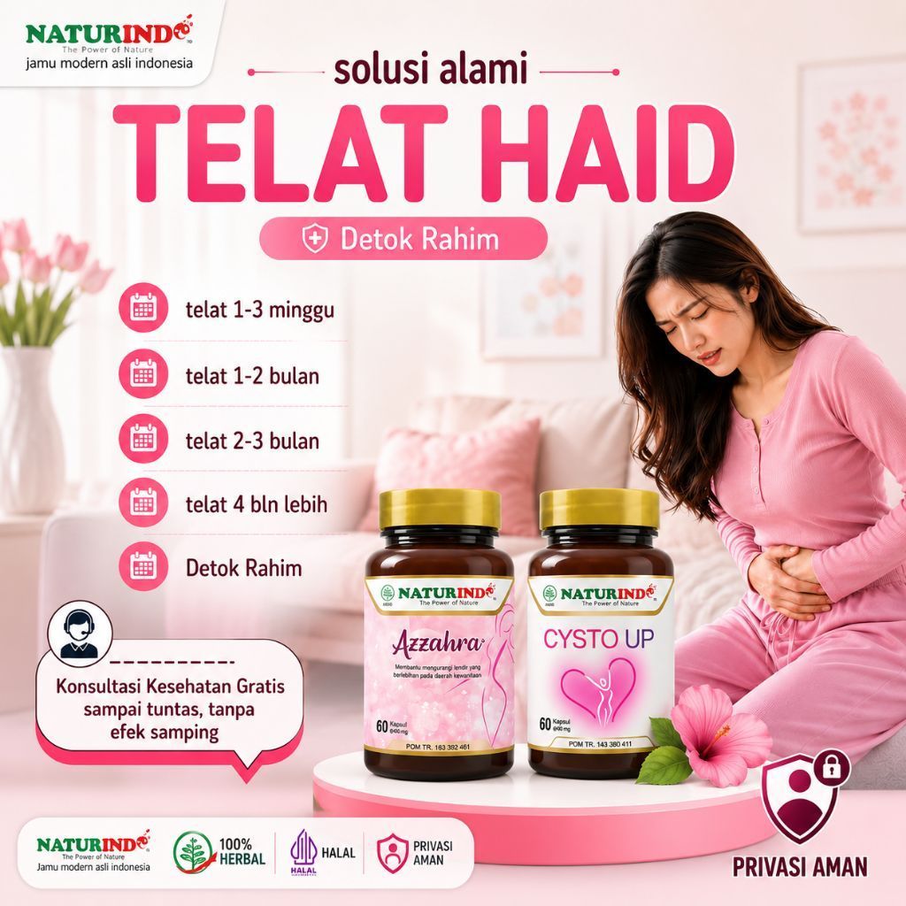 Telat Haid 1 Bulan Obattelat Datang Bulan Tuntas 2 Minggu Pelancar Azzahra Naturindo