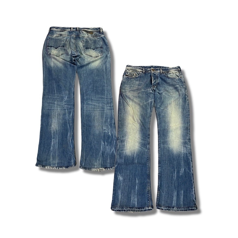 Vintage DIESEL Reyhan Button Fly Straight Fit Jeans | Celana Jeans Size 32 Second Original
