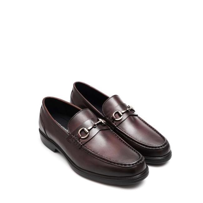 Duccio Brown Sepatu Kulit Pria Loafers By Mario Minardi