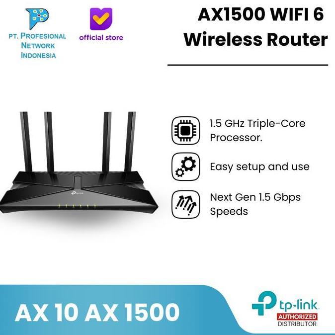 Tp-link Archer AX10 AX1500 WIFI 6 Wireless Router Tplink AX 10 AX 1500
