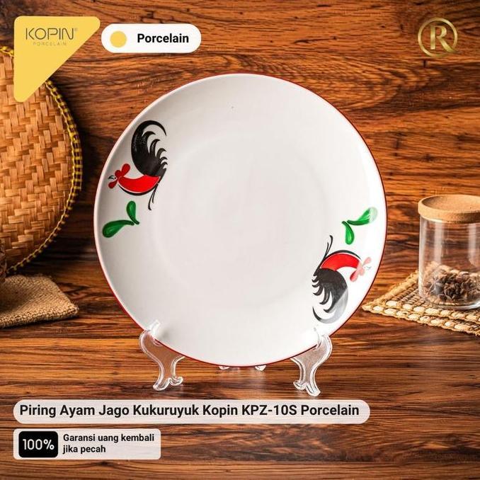 Piring Ayam Jago Kukuruyuk Kopin Kpz-10S Porcelain
