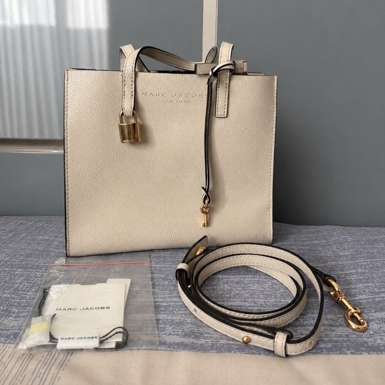 Marc Jacobs Mini Grind Tote in marshmallow (Preloved)