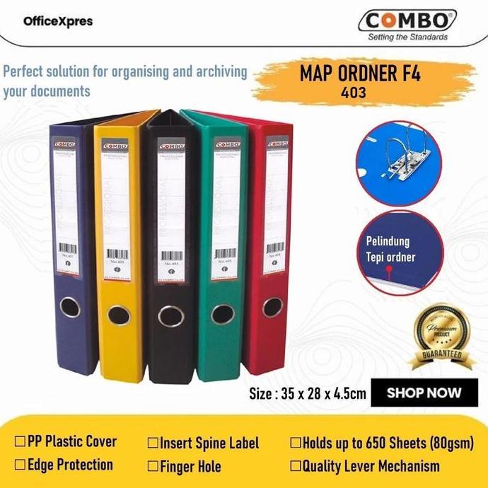 Ordner Map F4 Folio Pvc / Odner Map Legal Plastik File Pvc 403 Combo