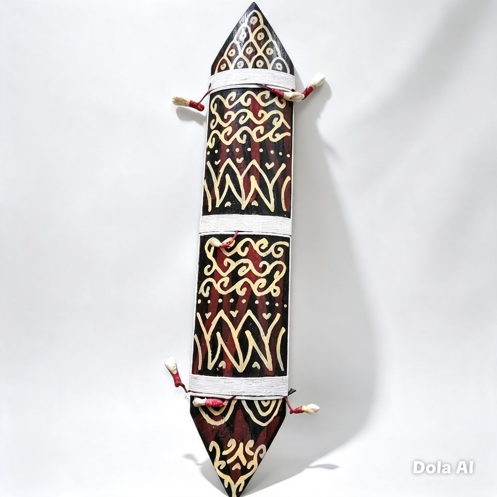 Tameng etnik Dayak Tameng tari Tamenghiasan dinding  etnik dayak