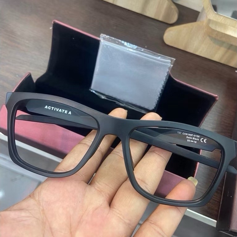 OAKLEY Activate A OX8169F Satin Black Original Ex Display Optik Kacamata  frame Lensa Photocromic Bl