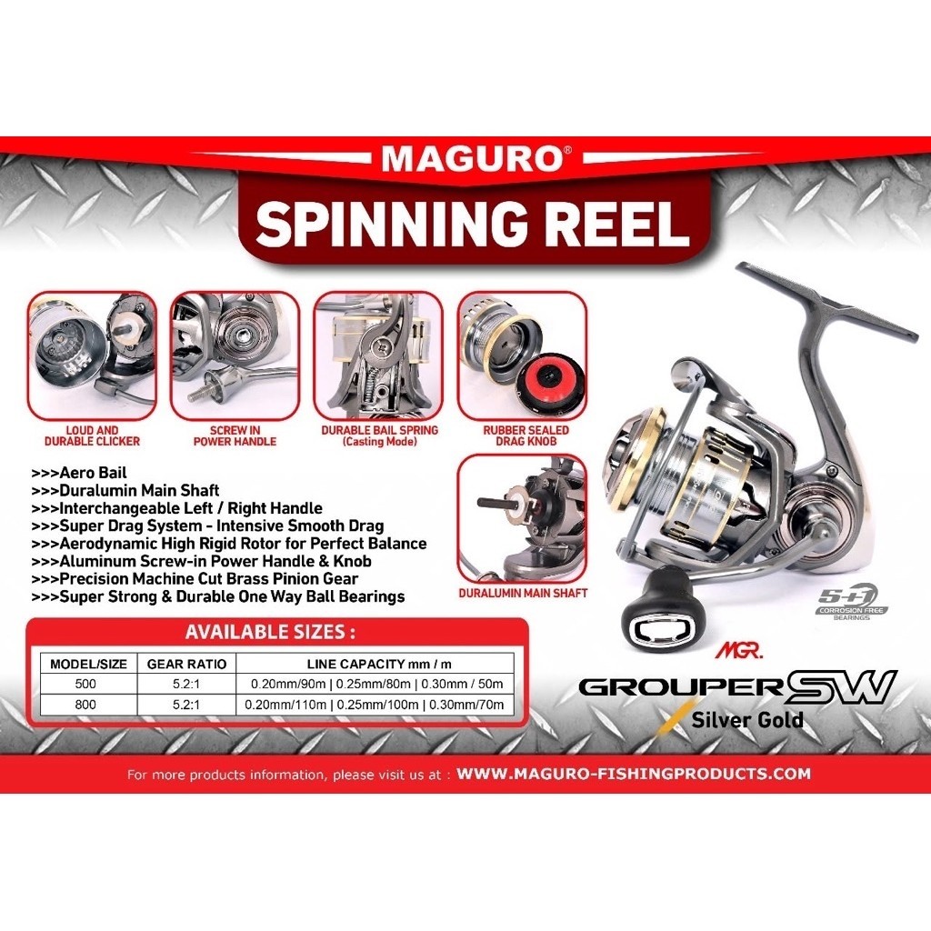 REEL MAGURO GROUPER SW 800